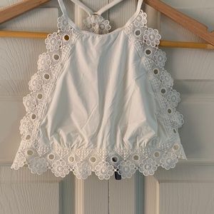 White/Cream High Neck Bralette